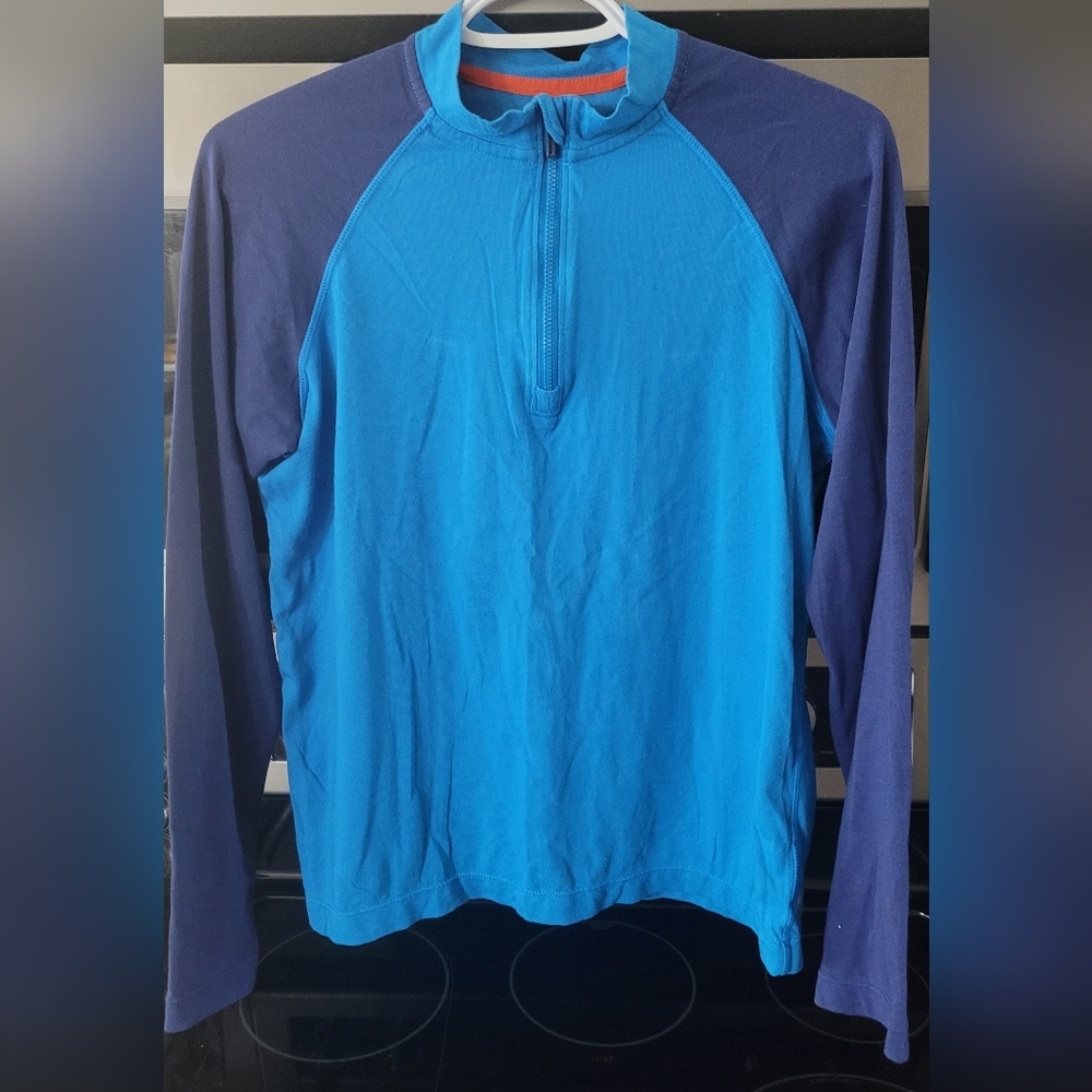 MEC Blue and Navy Kids Long Sleeve Tee